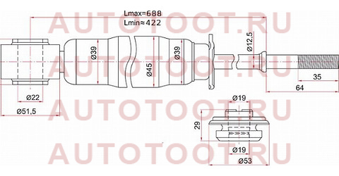 Амортизатор RR TOYOTA ESTIMA 00- LH=RH st-48531-29935 sat – купить в Омске. Цены, характеристики, фото в интернет-магазине autotoot.ru