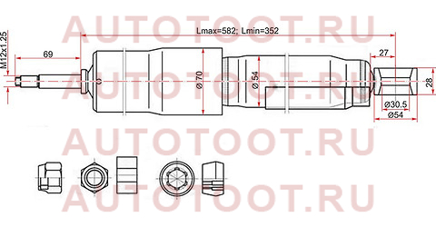 Амортизатор задний TOYOTA LAND CRUISER 80/105/MMC DELICA 94-06 (w/o ECS) LH=RH st-48531-69805 sat – купить в Омске. Цены, характеристики, фото в интернет-магазине autotoot.ru