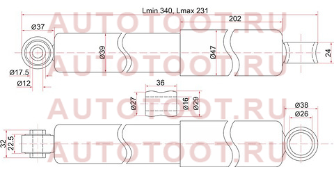 Амортизатор RR TOYOTA DYNA 150/TOYOACE 01- LH=RH st-48531-80232 sat – купить в Омске. Цены, характеристики, фото в интернет-магазине autotoot.ru