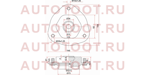 Опора передней стойки TOYOTA VISTA/VISTA ARDEO 98- st-48609-32170 sat – купить в Омске. Цены, характеристики, фото в интернет-магазине autotoot.ru