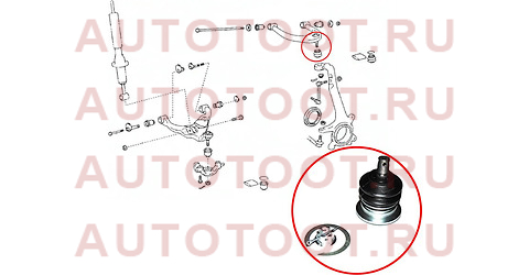 Шаровая опора верхнего рычага TOYOTA LAND CRUISER 100/LEXUS LX470/SURF/PRADO 02 st-48610-60050b sat – купить в Омске. Цены, характеристики, фото в интернет-магазине autotoot.ru