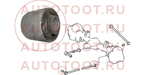 Сайлентблок заднего нижнего продольного рычага Land Cruiser 80 90-98 st-48702-60040 sat – купить в Омске. Цены, характеристики, фото в интернет-магазине autotoot.ru