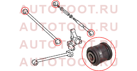 Сайлентблок заднего поперечного рычага TOYOTA CAMRY/VISTA 90-94 st4872512200 sat – купить в Омске. Цены, характеристики, фото в интернет-магазине autotoot.ru