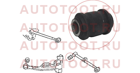 Сайлентблок задней поперечной тяги TOYOTA RAV4 00-05 st4872542070 sat – купить в Омске. Цены, характеристики, фото в интернет-магазине autotoot.ru