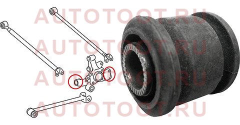 Сайлентблок задней ступицы в поперечную тягу TOYOTA AVALON/CAMRY/WINDOM/HARRIER/KLUGER/LEXUS RX3#97- st-48725-48020 sat – купить в Омске. Цены, характеристики, фото в интернет-магазине autotoot.ru