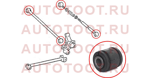 Сайлентблок заднего поперечного рычага TOYOTA CALDINA/CARINA/CORONA 92-00/LEXUS ES250/350/400 12- st4873020160b sat – купить в Омске. Цены, характеристики, фото в интернет-магазине autotoot.ru