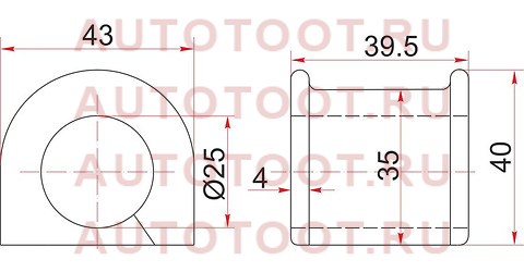 Втулка заднего стабилизатора D=24.5 TOYOTA HILUX 91-95 st-48815-20200 sat – купить в Омске. Цены, характеристики, фото в интернет-магазине autotoot.ru