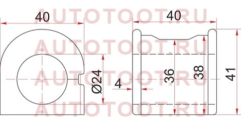 Втулка переднего стабилизатора D=24 TOYOTA FUN CARGO 99- st-48815-52040 sat – купить в Омске. Цены, характеристики, фото в интернет-магазине autotoot.ru