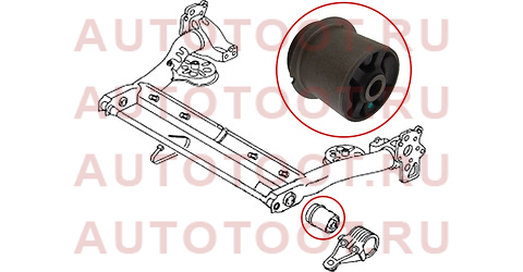 Сайлентблок задней балки без кронштейном A6 97-05/SKODA SUPERB 01-08/VW PASSAT 96-05 st4b0501521e sat – купить в Омске. Цены, характеристики, фото в интернет-магазине autotoot.ru