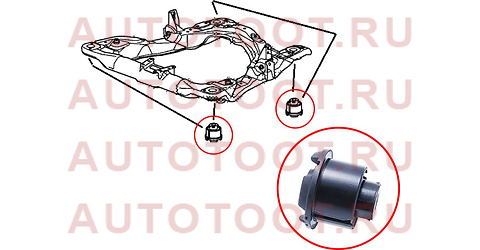 Сайлентблок переднего подрамника HONDA ACCORD 08-12/CROSSTOUR 10-/ACURA TSX 09-14 st50260ta0a01 sat – купить в Омске. Цены, характеристики, фото в интернет-магазине autotoot.ru