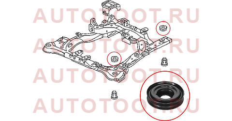 Сайлентблок подрамника верхний HONDA ACCORD 02-08/ODYSSEY 03-13/INSPARI 03-07/ACURA TSX 04-08 st50261sdaa02 sat – купить в Омске. Цены, характеристики, фото в интернет-магазине autotoot.ru