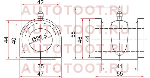 Втулка переднего стабилизатора D=26.5 HONDA HR-V 98-05 st-51306-s2j-951 sat – купить в Омске. Цены, характеристики, фото в интернет-магазине autotoot.ru