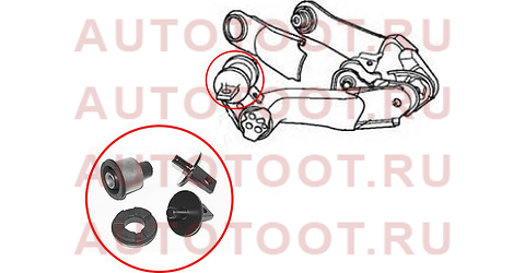 Сайлентблок заднего нижнего рычага (комплект) HONDA CR-V 07- / EDIX 04-09 / CIVIC FB 12-15 / FR-V 04 st52370swaa01bf sat – купить в Омске. Цены, характеристики, фото в интернет-магазине autotoot.ru