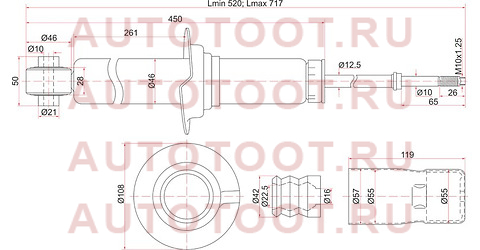 Стойка задняя HONDA ACCORD/WAGON 97-03 LH=RH st-52611-s1a-g21 sat – купить в Омске. Цены, характеристики, фото в интернет-магазине autotoot.ru