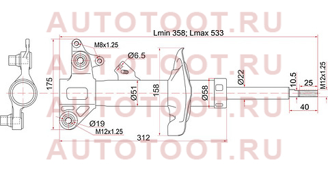 Стойка передняя NISSAN PRIMERA 02- LH st-54303-aw025 sat – купить в Омске. Цены, характеристики, фото в интернет-магазине autotoot.ru