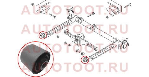 Сайлентблок задней балки NISSAN ALMERA N15/SUNNY/SENTRA 94-00/RNESSA 97-01/PRIMERA 96-01/CEFIRO 94-0 st551300m000 sat – купить в Омске. Цены, характеристики, фото в интернет-магазине autotoot.ru