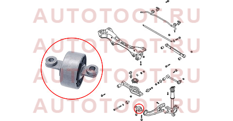 Сайлентблок заднего продольного рычага HYUNDAI IX35 09-15/KIA SPORTAGE 10-16 LH st552743w000 sat – купить в Омске. Цены, характеристики, фото в интернет-магазине autotoot.ru