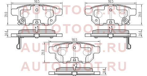 Kолодки тормозные зад SUZUKI SWIFT 10- st5580068l00 sat – купить в Омске. Цены, характеристики, фото в интернет-магазине autotoot.ru