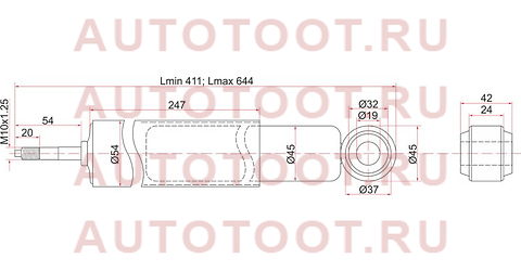 Амортизатор передний NISSAN ATLAS/CONDOR 4WD 92- LH=RH st-56100-0t825 sat – купить в Омске. Цены, характеристики, фото в интернет-магазине autotoot.ru