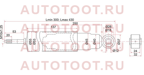 Амортизатор передний NISSAN ATLAS/CONDOR торс./HYUNDAI PORTER 2WD 92- LH=RH st-56110-2t025 sat – купить в Омске. Цены, характеристики, фото в интернет-магазине autotoot.ru