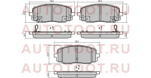 Колодки тормозные перед KIA PICANTO 04-/HYUNDAI I10 07- st5810107a10 sat – купить в Омске. Цены, характеристики, фото в интернет-магазине autotoot.ru