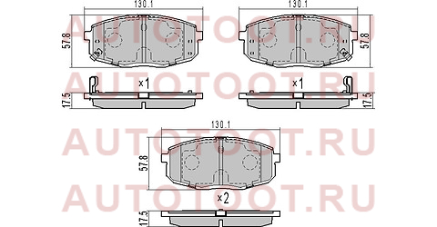 Колодки тормозные перед HYUNDAI CRETA 15-/I30 07-/KIA CEED 07-12 st581011ha10 sat – купить в Омске. Цены, характеристики, фото в интернет-магазине autotoot.ru