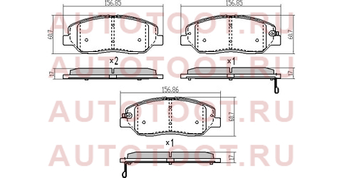 Колодки тормозные перед KIA SORENTO 09- HYUNDAI SANTA-FE 06- st581012ba10 sat – купить в Омске. Цены, характеристики, фото в интернет-магазине autotoot.ru