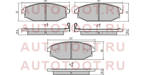 Колодки тормозные перед HYUNDAI GALLOPER 91-/MITSUBISHI PAJERO 97-02/KIA SORENTO 02-08 st58101m1a00 sat – купить в Омске. Цены, характеристики, фото в интернет-магазине autotoot.ru