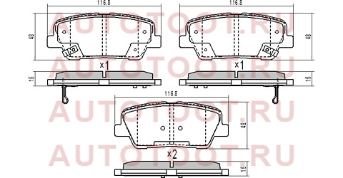 Колодки тормозные зад HYUNDAI SANTA-FE 12- st583022wa70 sat – купить в Омске. Цены, характеристики, фото в интернет-магазине autotoot.ru