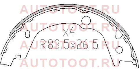 Колодки ручного тормоза HYUNDAI TUCSON 04-10/SONATA 04-/KIA SPORTAGE 04-/SSANGYONG KYRON 05- st5835017a00 sat – купить в Омске. Цены, характеристики, фото в интернет-магазине autotoot.ru