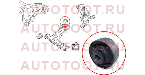 Сайлентблок переднего рычага задний (вертик) SKODA OCTAVIA 13-/SUBERB 15-/KODIAQ 17-/TIGUAN 16- st5q0407183e sat – купить в Омске. Цены, характеристики, фото в интернет-магазине autotoot.ru