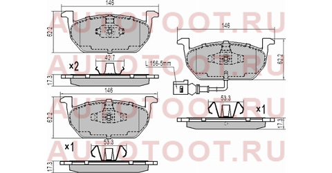 Колодки тормозные перед VAG OCTAVIA/GOLF st5q0698151c sat – купить в Омске. Цены, характеристики, фото в интернет-магазине autotoot.ru