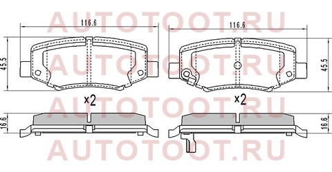 Колодки тормозные зад DODGE NITRO 07-/JEEP CHEROKEE IV 07-/WRANGLER 06- st68003776aa sat – купить в Омске. Цены, характеристики, фото в интернет-магазине autotoot.ru