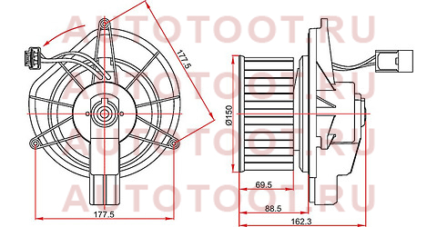 Мотор отопителя салона JEEP CHEROKEE 07-12/JEEP LIBERTY 07-12/DODGE NITRO 07-12 st68003996aa sat – купить в Омске. Цены, характеристики, фото в интернет-магазине autotoot.ru