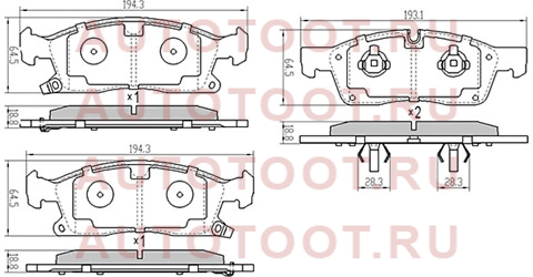 Колодки тормозные перед MERCEDES GLE-CLASS/ JEEP GRAND CHEROKEE 13- st68052370ac sat – купить в Омске. Цены, характеристики, фото в интернет-магазине autotoot.ru