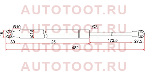 Амортизатор крышки багажника TOYOTA LAND CRUISER PRADO 150 RH/LH 09- (на стекло) st689300w020 sat – купить в Омске. Цены, характеристики, фото в интернет-магазине autotoot.ru