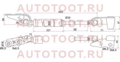 Амортизатор крышки багажника TOYOTA IPSUM ##M2# 01-09 RH st-68950-44070 sat – купить в Омске. Цены, характеристики, фото в интернет-магазине autotoot.ru