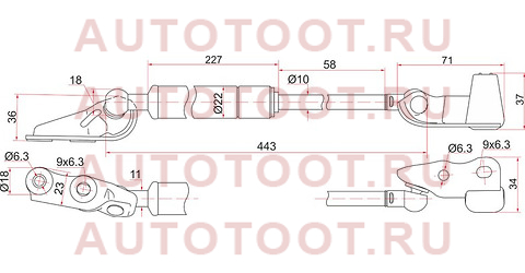 Амортизатор крышки багажника TOYOTA IPSUM ##M2# 01-09 LH st-68960-44070 sat – купить в Омске. Цены, характеристики, фото в интернет-магазине autotoot.ru