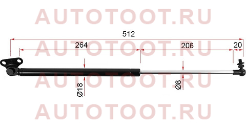 Амортизатор задней двери TOYOTA LAND CRUISER VX 100/LEXUS LX470 98-07 LH st-68960-69016 Sat – купить в Омске. Цены, характеристики, фото в интернет-магазине autotoot.ru