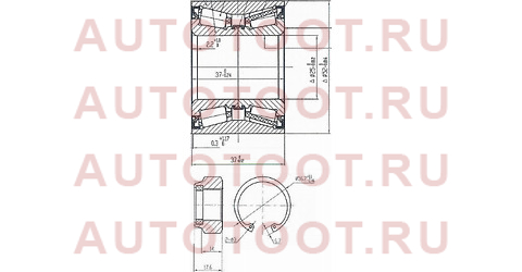 Подшипник задней ступицы NISSAN CUBE Z11/MARCH K12/NOTE/RENAULT LOGAN/CITROEN C2/C3/PEUGEOT (ремкомп st7701205812 sat – купить в Омске. Цены, характеристики, фото в интернет-магазине autotoot.ru