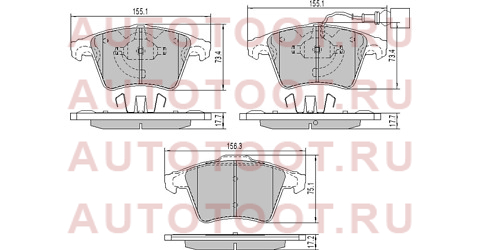 Колодки тормозные перед VAG MULTIVAN V/TRANSPORTER IV/V st7h0698151 sat – купить в Омске. Цены, характеристики, фото в интернет-магазине autotoot.ru