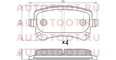 Колодки тормозные зад VW MULTIVAN 03-/TRANSPORTER 03-09/AUDI A4 03-08/A6 06-11/A8 02-10 (без датчика st7h0698451a sat – купить в Омске. Цены, характеристики, фото в интернет-магазине autotoot.ru