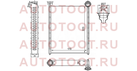 Радиатор отопителя салона PEUGEOT 308 07-09/RCZ 10-15/CITROEN C3 PICASSO 09- st870001 sat – купить в Омске. Цены, характеристики, фото в интернет-магазине autotoot.ru