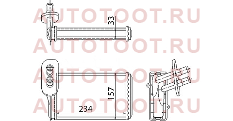 Радиатор отопителя салона AUDI A3 96-98/SKODA OCTAVIA 98-98/VOLKSWAGEN GOLF 91-98 (трубчатый) st870022 sat – купить в Омске. Цены, характеристики, фото в интернет-магазине autotoot.ru