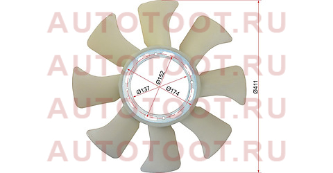 Крыльчатка вентилятора ISUZU ELF 88-94 4BG2 st-8-97094-660-0 sat – купить в Омске. Цены, характеристики, фото в интернет-магазине autotoot.ru