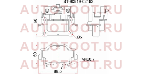 Катушка зажигания TOYOTA 3S-FE -96 ST19#/ST20#/SV4#, 4A/7A-FE -96 AT19#, 3RZ-FE 95- RZJ9#/RZN18# st-90919-02163 sat – купить в Омске. Цены, характеристики, фото в интернет-магазине autotoot.ru