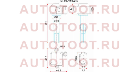 Катушка зажигания TOYOTA 1MZ-FE/2MZ-FE MCV2# 96-01/1MZ-FE MCX10 96- (3) st-90919-02215 sat – купить в Омске. Цены, характеристики, фото в интернет-магазине autotoot.ru