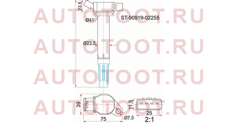 Катушка зажигания TOYOTA 2GRFE 08- st-90919-02255 sat – купить в Омске. Цены, характеристики, фото в интернет-магазине autotoot.ru