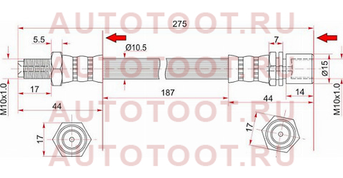 Шланг тормозной передний (Таиланд) TOYOTA LAND CRUISER PRADO 84-96 мост/CHASER/CRESTA/MARK2 88-92 st-90931-01015 sat – купить в Омске. Цены, характеристики, фото в интернет-магазине autotoot.ru