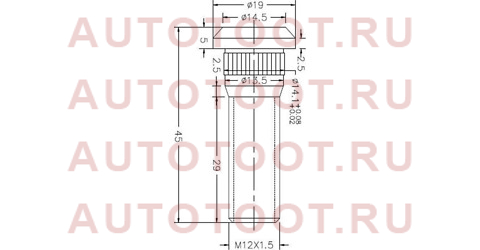 Шпилька ступицы TOYOTA st-90942-02049 sat – купить в Омске. Цены, характеристики, фото в интернет-магазине autotoot.ru